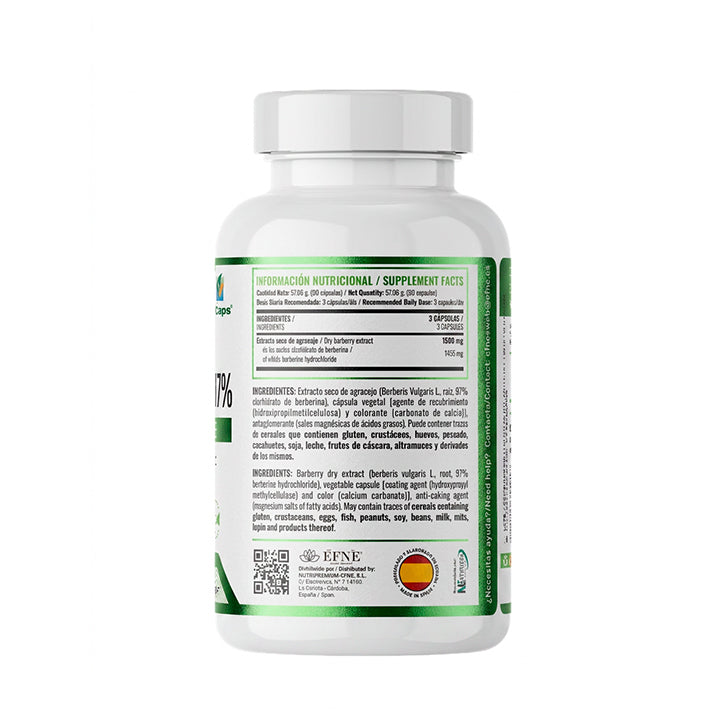 Berberina 97% EFNE – Control de glucosa y metabolismo