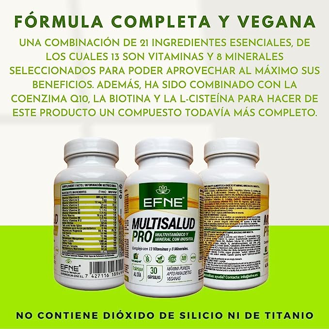 MULTISALUD PRO EFNE – Vitaminas y Minerales para Vitalidad Diaria