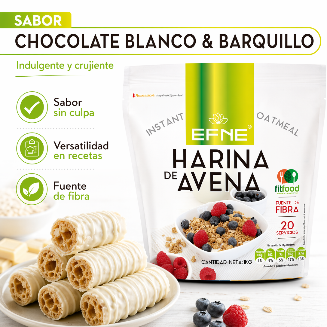 Pack 3 Harinas de Avena EFNE | Tarta de Chocolate y Choco Blanco Barquillo (3kg)