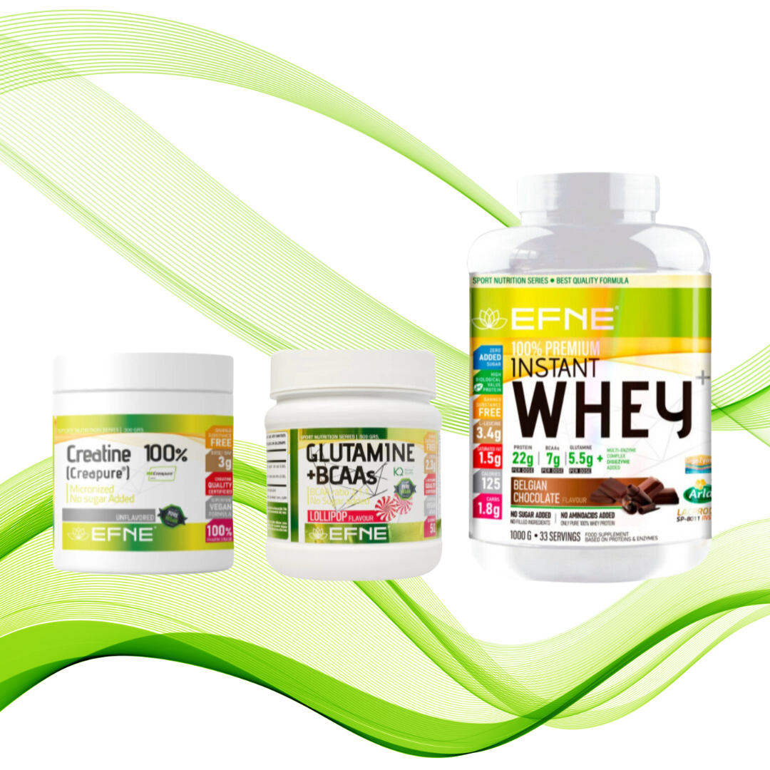 Pack EFNE – Rompe tus Límites | Creatina Creapure® + BCAA/Glutamina + Proteína 2 kg