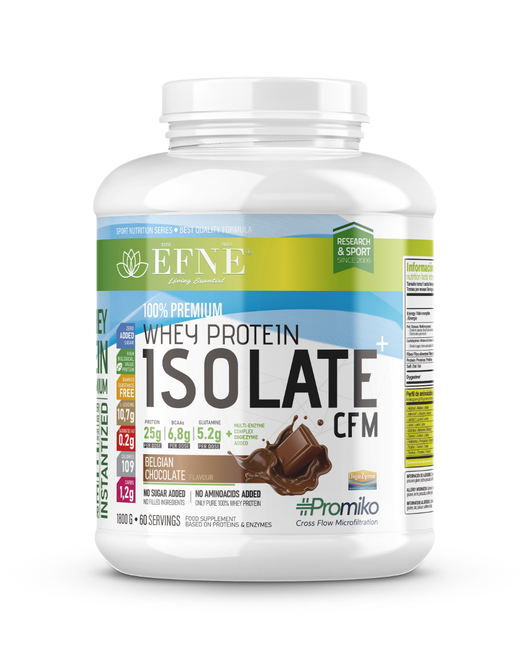 Proteína Isolate EFNE – Chocolate Belga Premium