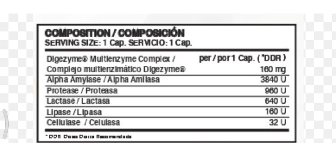 Super Enzimas EFNE – Fórmula Digestiva Avanzada