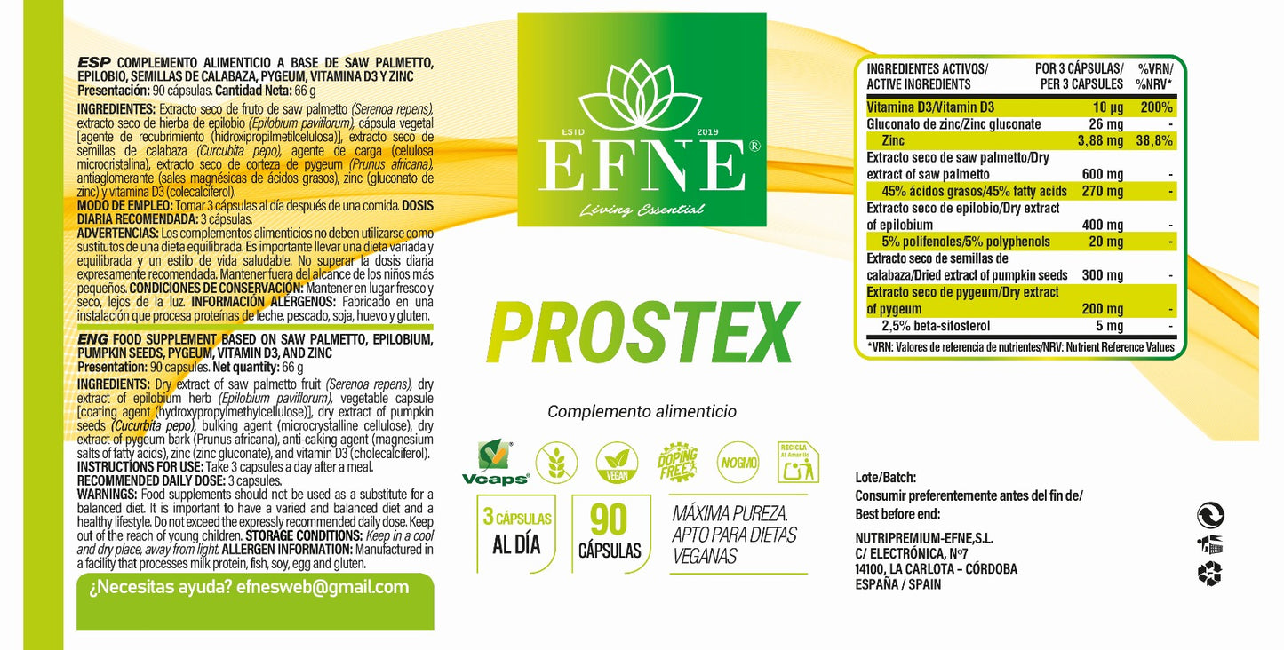 PROSTEX EFNE — 90 cápsulas
