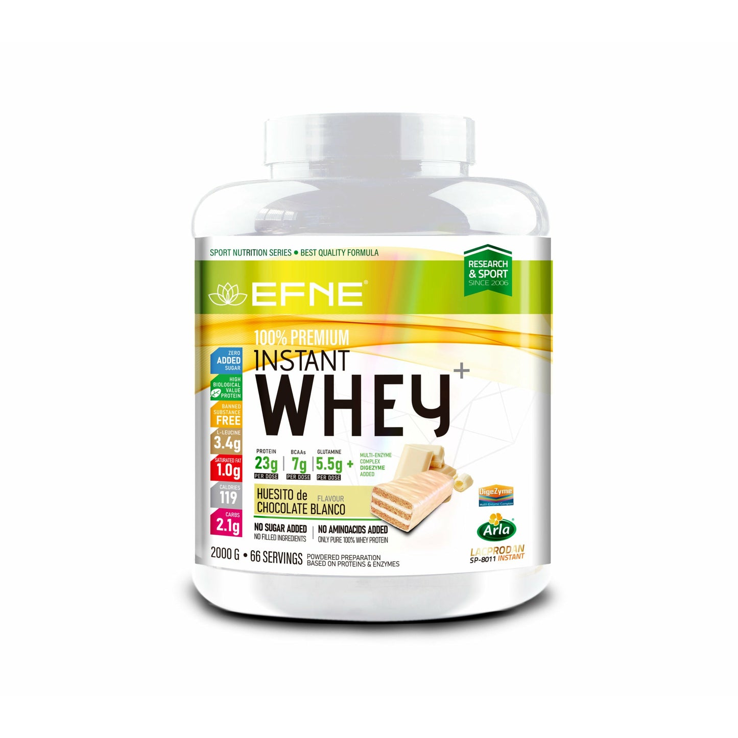 Proteína Whey Vainilla-Canela EFNE | Suave, Ligera y Efectiva con DigeZyme® (1kg / 2kg)