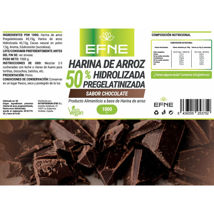 HARINA DE ARROZ SABOR CHOCOLATE EFNE