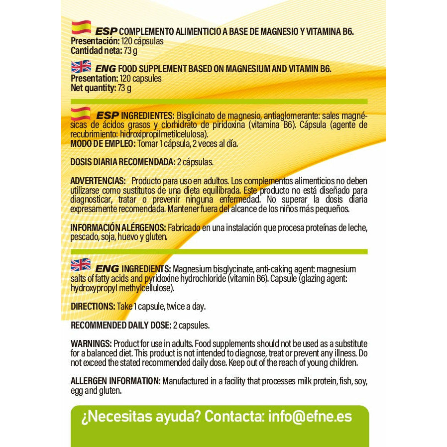 Magnesio Bisglicinato EFNE – Sueño, Relajación y Energía Natural
