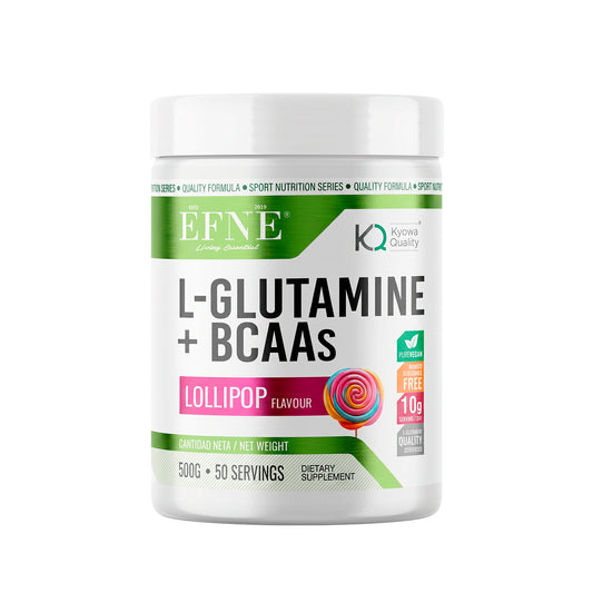 Glutamina Kyowa® + BCAA 2:1:1 500 gr EFNE – Recuperación Muscular Avanzada