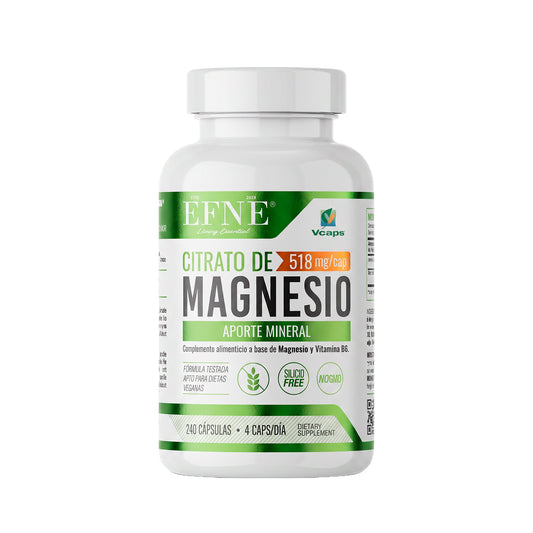 Citrato de Magnesio + B6 EFNE | Alta Absorción y Máxima Pureza (90 / 240 Cápsulas)
