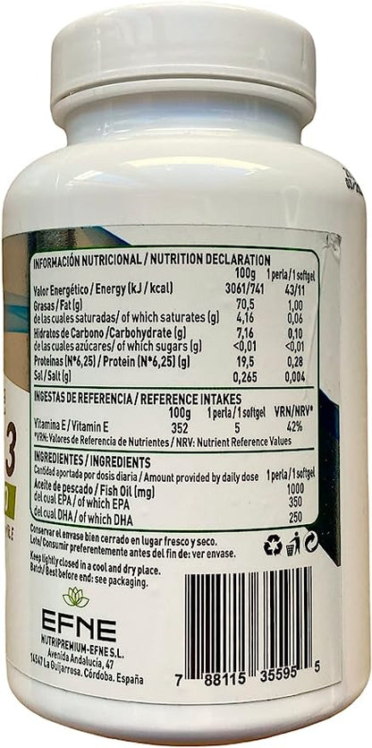 Super Omega 3 EFNE – Alta pureza con Vitamina E 90 Caps