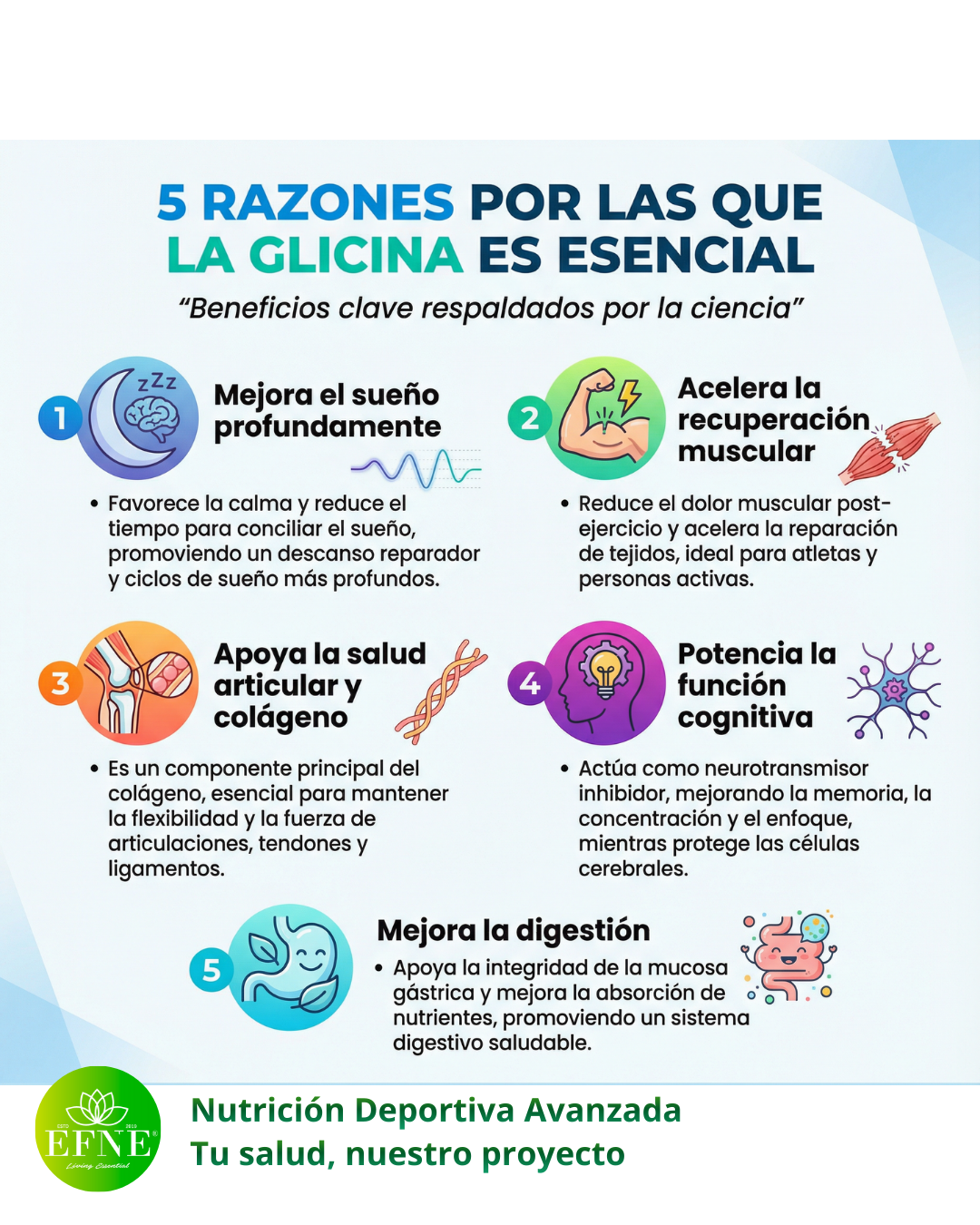 glicina esencial efne