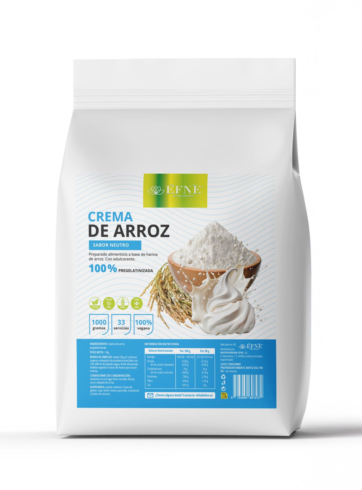 Crema de Arroz Neutra
