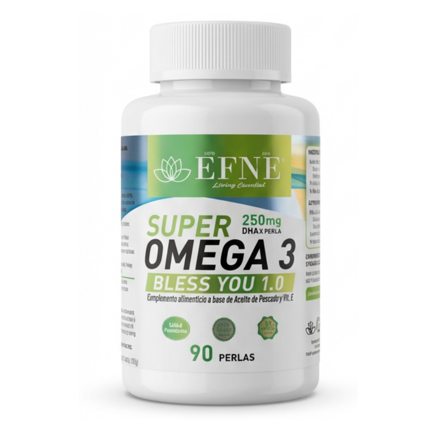 Super Omega 3 EFNE – Alta pureza con Vitamina E 90 Caps