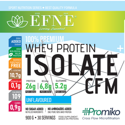 Proteína Isolate EFNE – Sin Sabor, 100% pura