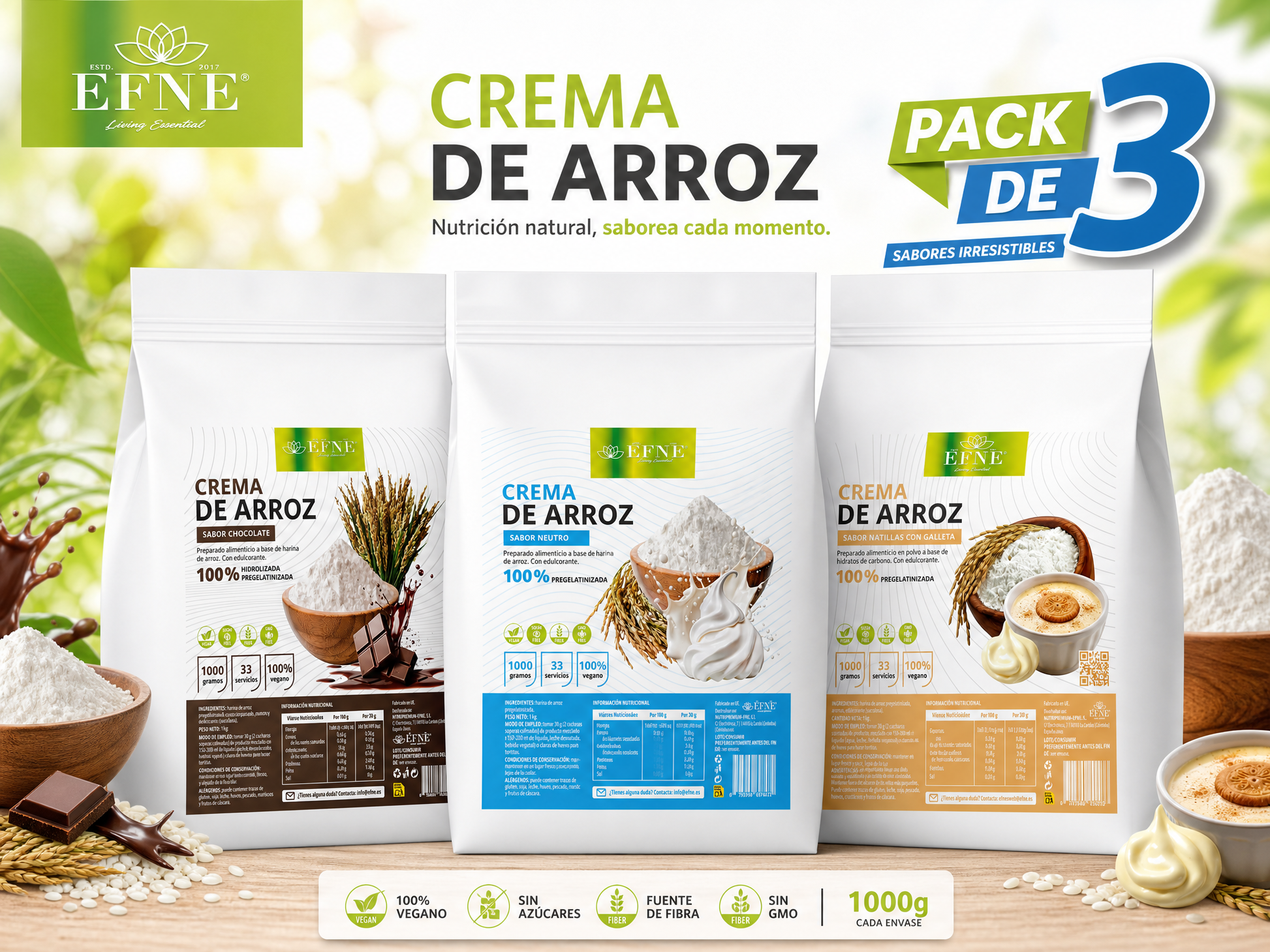 crema de arroz efne