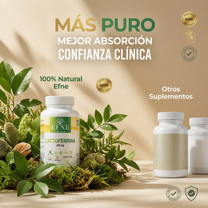 Lactoferrina 200 mg EFNE – El Elixir de Protección Celular e Inmune