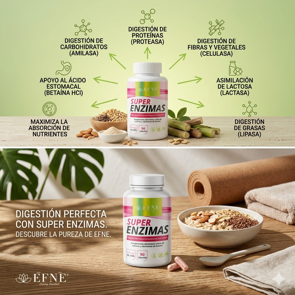 Super Enzimas EFNE – Fórmula Digestiva Avanzada