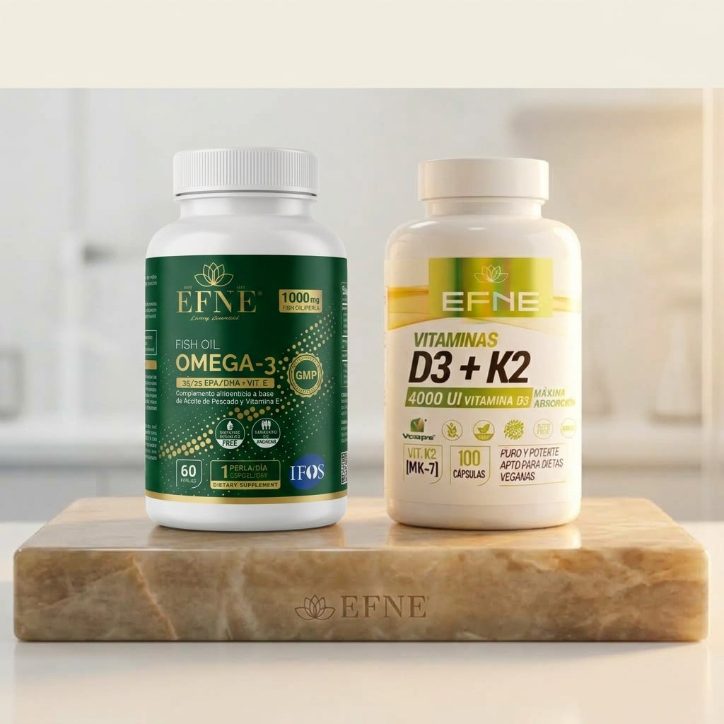 Pack Claridad y Enfoque Omega 3 IFOS y Vitamina D3+K2 EFNE