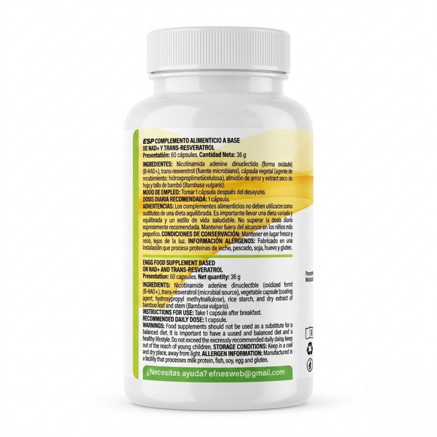EFNE NAD con Trans-Resveratrol: El Activador de Longevidad para Quienes Viven al Máximo después de los 40