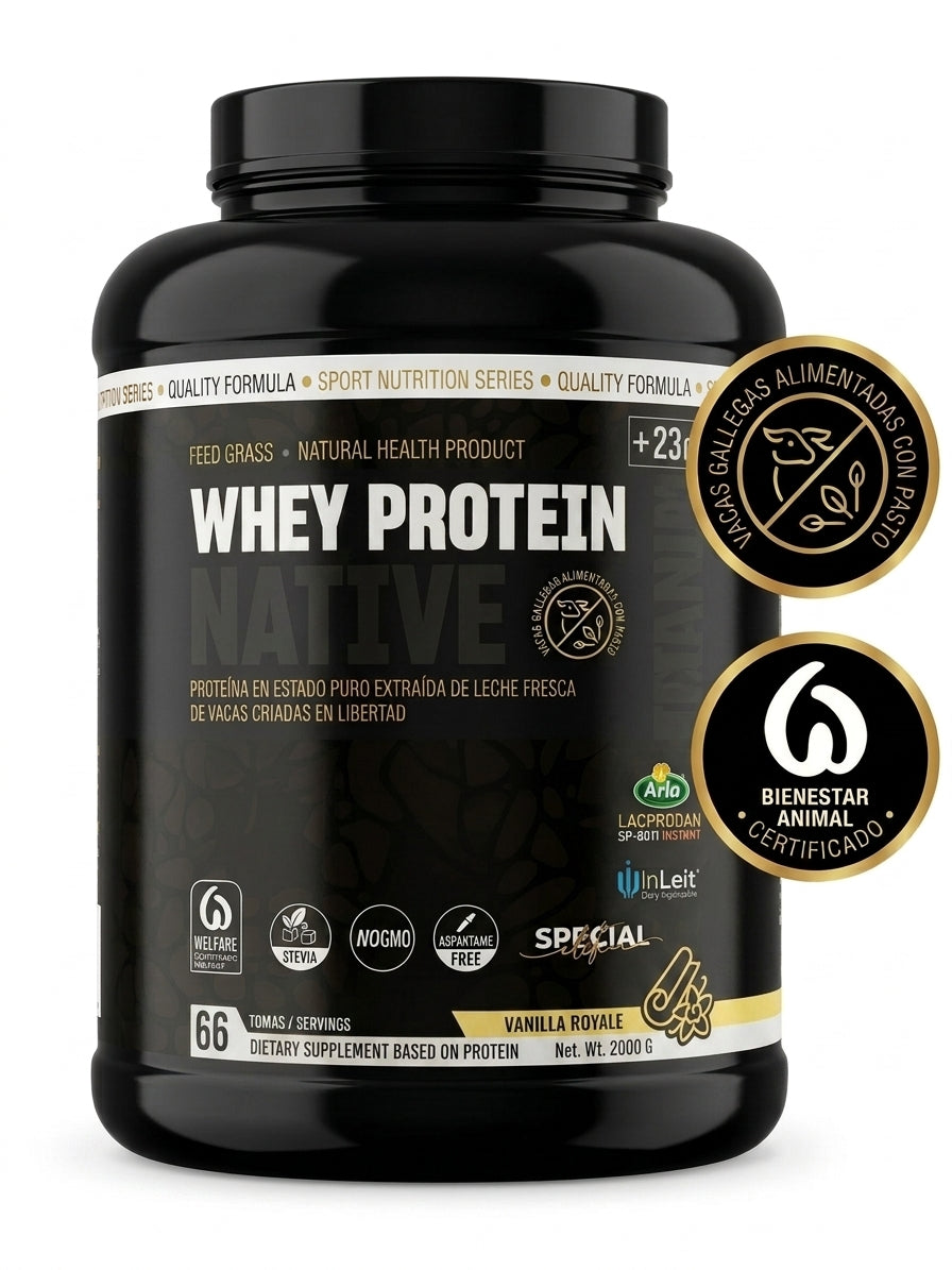 EFNE Whey Protein Native 2kg – Proteína Native Triple Patente (Arla, RENYLAC, InLeit) Sabor Bombón Twist