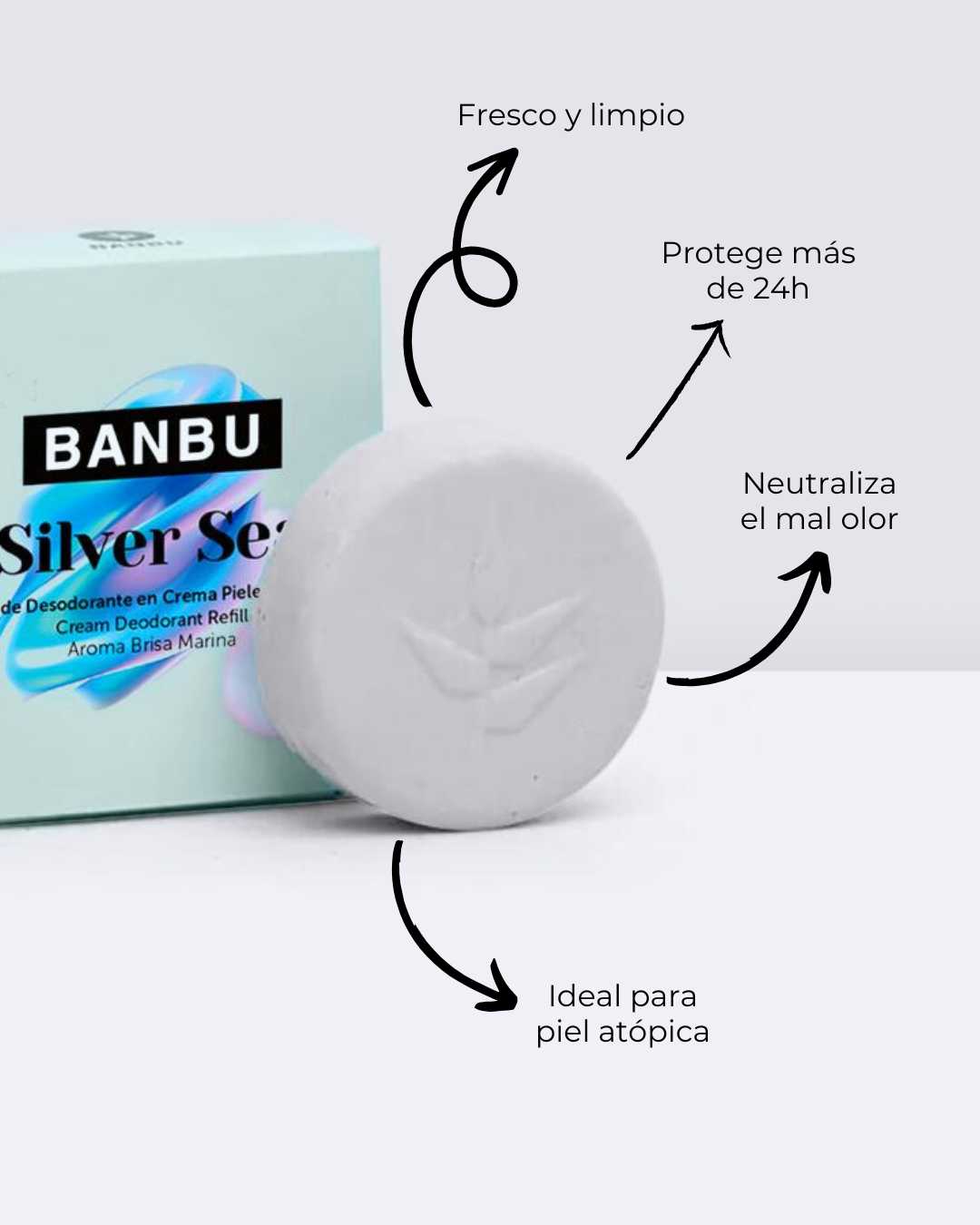 LIQUIDACIÓN Refill Desodorante Crema  SILVER SEA