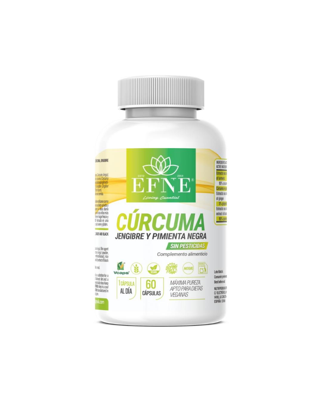 curcuma jengibre y pimienta efne
