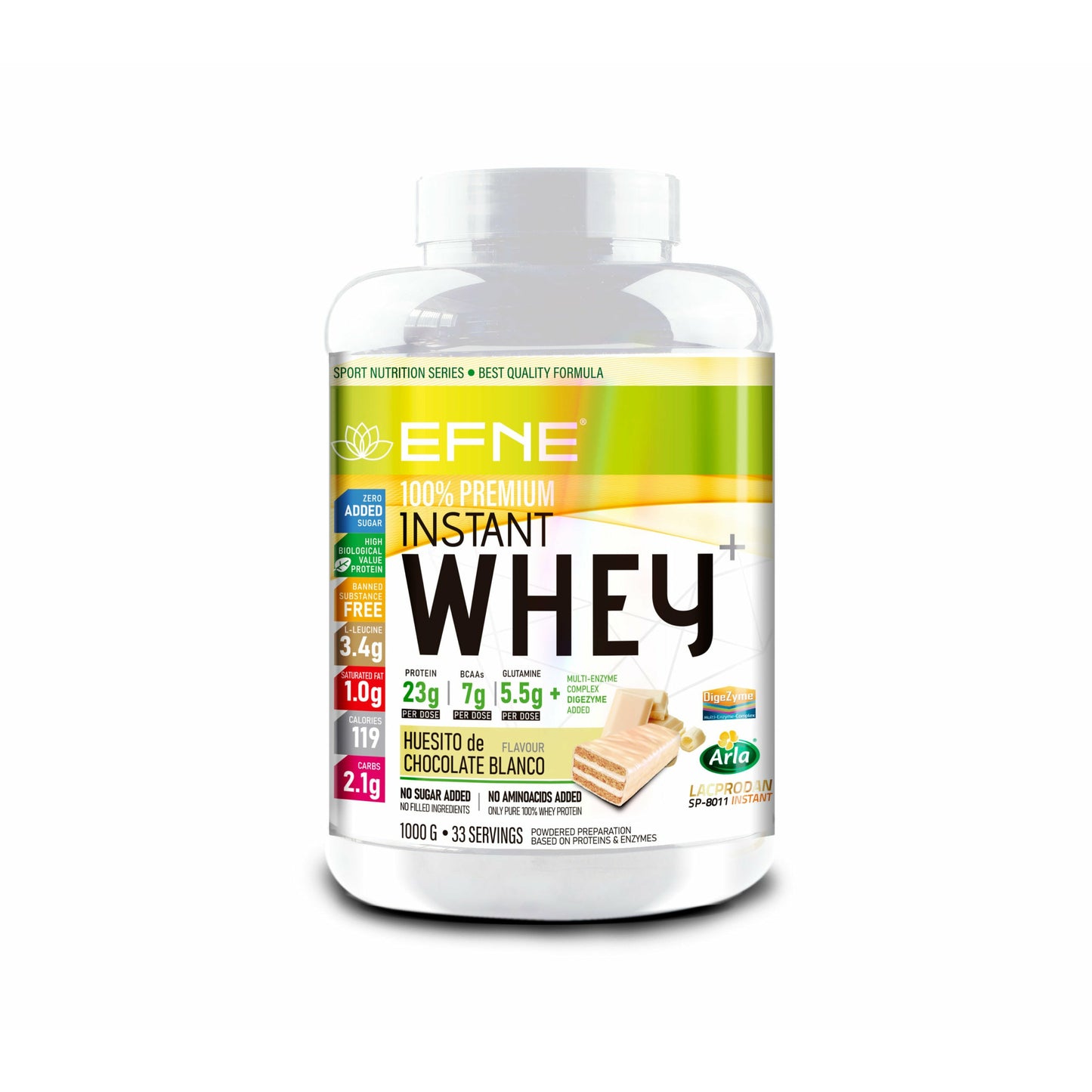 Proteína Whey Chocolate EFNE | Sabor Clásico y Potente con DigeZyme® (1kg / 2kg)