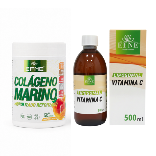 Pack Colágeno Marino Hidrolizado + Vitamina C Liposomal EFNE