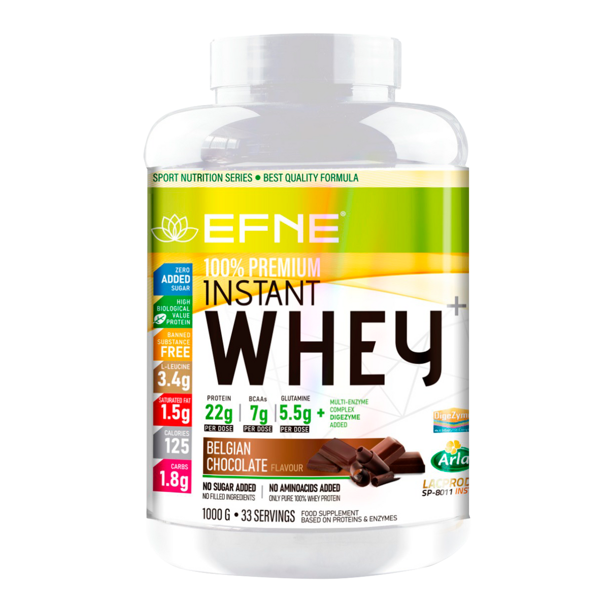 Proteína Whey Vainilla-Canela EFNE | Suave, Ligera y Efectiva con DigeZyme® (1kg / 2kg)