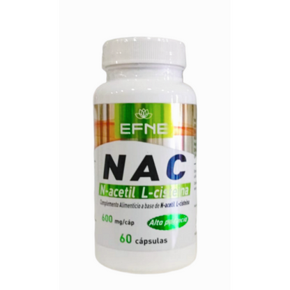 NAC 600mg - N-Acetilcisteína Pura | Glutatión y Salud Pulmonar - EFNE
